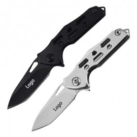 Mini Stainless Steel Folding Pocket Knife with Strap Hole with Logo