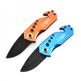 Stainless Steel Folding Pocket Knife with Logo