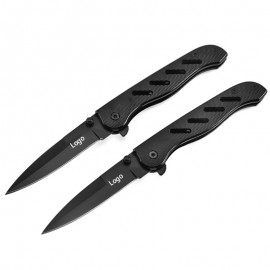 Stainless Steel Folding Pocket Knife with Logo
