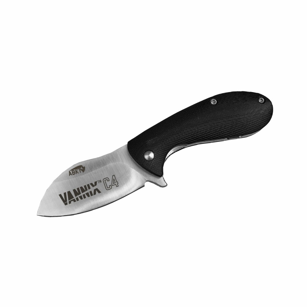 American Buffalo Elite Folding BB Grunt Knife - Black with Logo