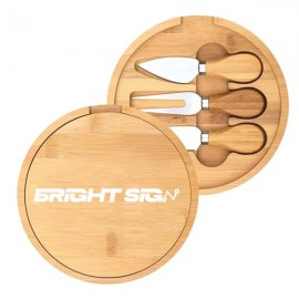 Customized Eco Chic Bamboo Cheese & Charcuterie Set