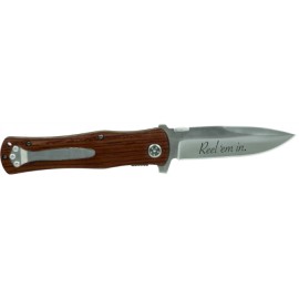 4.5" - Wooden Pocket Knife with Logo