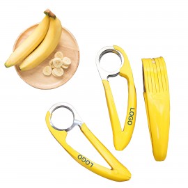 Stainless Steel Banana Cutter with Logo