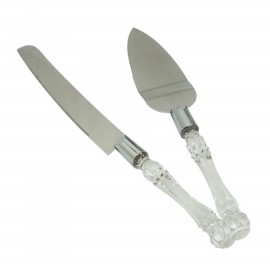 Custom Wedding Cake Knife and Server Set
