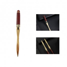 Redwood Letter Opener with Logo