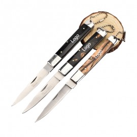 Stainless Steel Folding Pocket Knife with Resin Handle with Logo