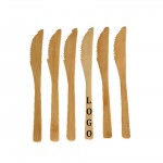 Logo Branded Reusable Bamboo Dessert Knife