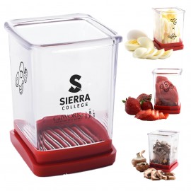 Logo Branded New Fruit and Vegetable Speed Slicer with Push Plate