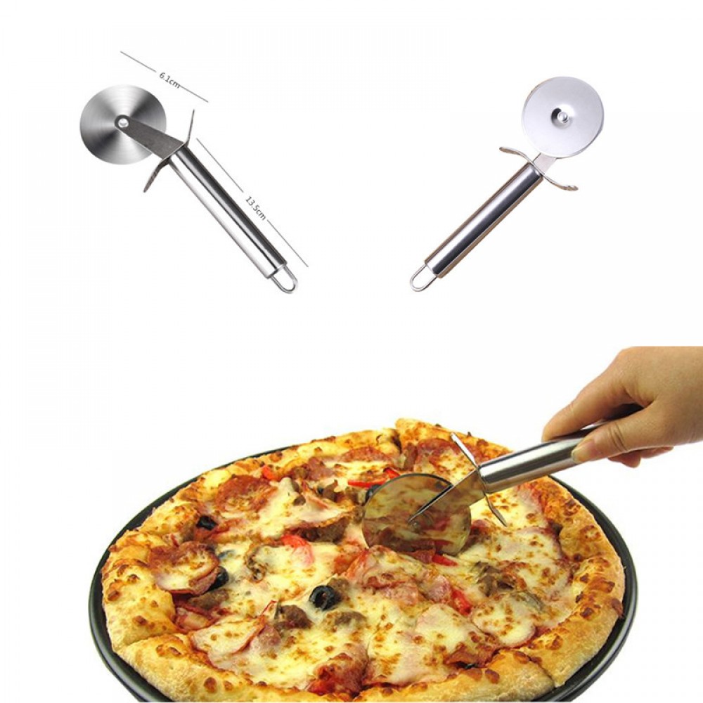 Single Wheel Stainless Steel Pizza Cutter Custom Engraved Single Wheel Stainless Steel Pizza Cutter Custom Engraved