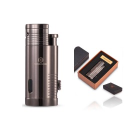 Windproof Jet Flame Cigar Torch Lighter with Logo  Windproof Jet Flame Cigar Torch Lighter with Logo