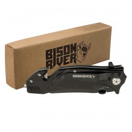 Bison River Rescue Knife with Logo