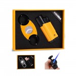 Cigar Lighter And Cutter Set Box Custom Engraved