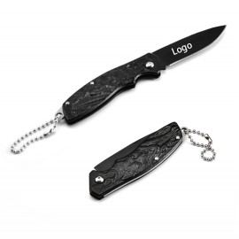 Stainless Steel Folding Pocket Knife with Key Chain with Logo