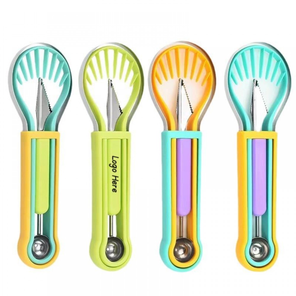3" 1 Fruit Carving Tools Knife Set with Logo