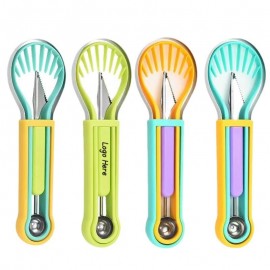 3" 1 Fruit Carving Tools Knife Set with Logo