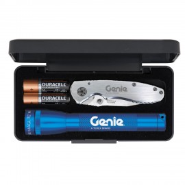 Promotional "AA" Mini Maglite With Warhawk Pocket Knife