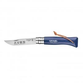 Promotional Opinel No.08 Colorama Stainless Steel Folding Knife With Lanyard - Blue