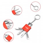 Stainless Steel Key Chain Pocket Multi-Tool with Logo