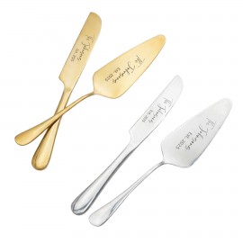 2-Piece Serrated Cake Knife & Server Set with Logo