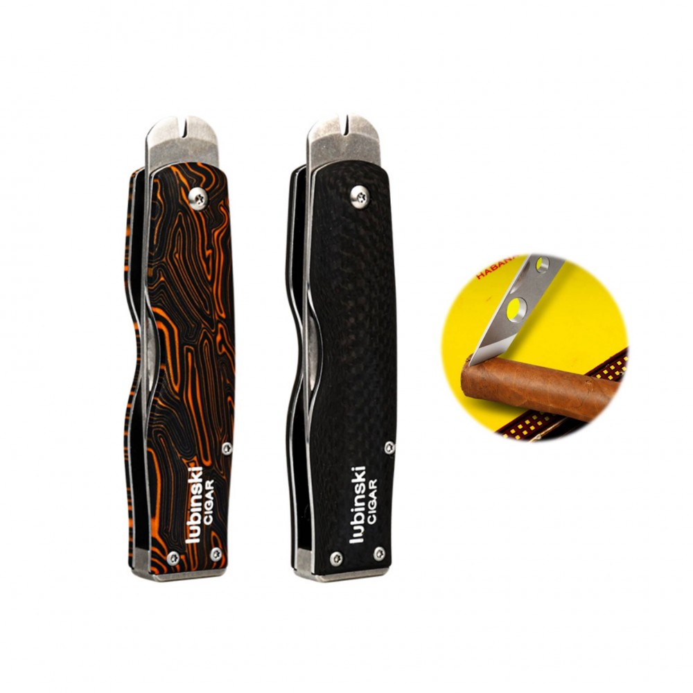 Cigar Utility Knife Cutter Gift Set Custom Imprinted Cigar Utility Knife Cutter Gift Set Custom Imprinted