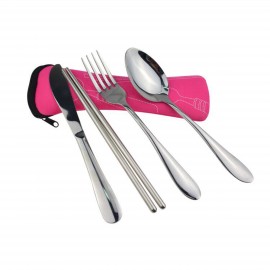 4" 1 Cutlery Set / Tableware with Logo