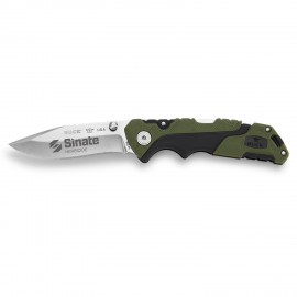 Customized Buck 661 Small Folding Pursuit Knife - Green