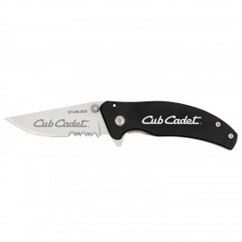 Cedar Creek Black Paragon Pocket Knife with Logo