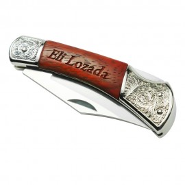 Personalized Rosewood Pocket Knife