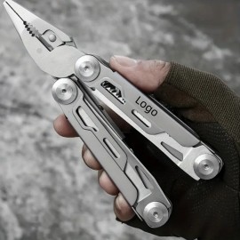 13-in-1 Tactical Stainless Steel Multi-Tool with Nylon Sheath with Logo