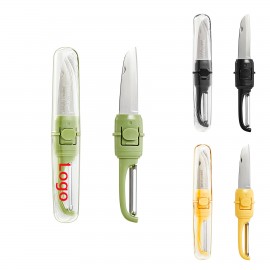 2" 1 Stainless Steel Fruit Knife with Logo