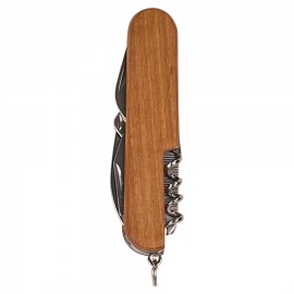 Logo Branded 3.25" - Wooden Pocket Knife Keychain