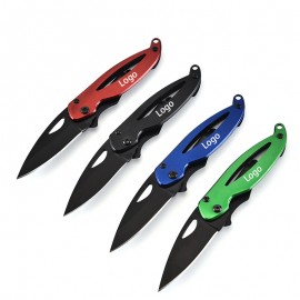 Stainless Steel Folding Pocket Knife with Strap Hole with Logo