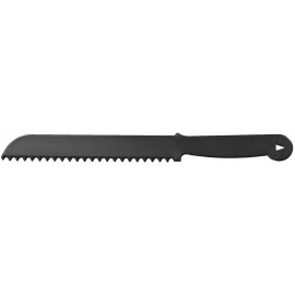 12 inch Black Serrated Bread Knife with Logo