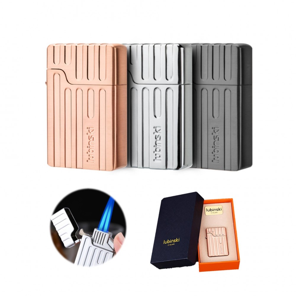 Creative Double Jet Flame Cigar Lighter Logo Branded Creative Double Jet Flame Cigar Lighter Logo Branded
