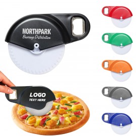 Personalized Large Pizza Wheel Cutter Bottle Opener