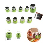 Stainless Steel Vegetable And Fruit Cutting Set (9 Pcs) Logo Branded