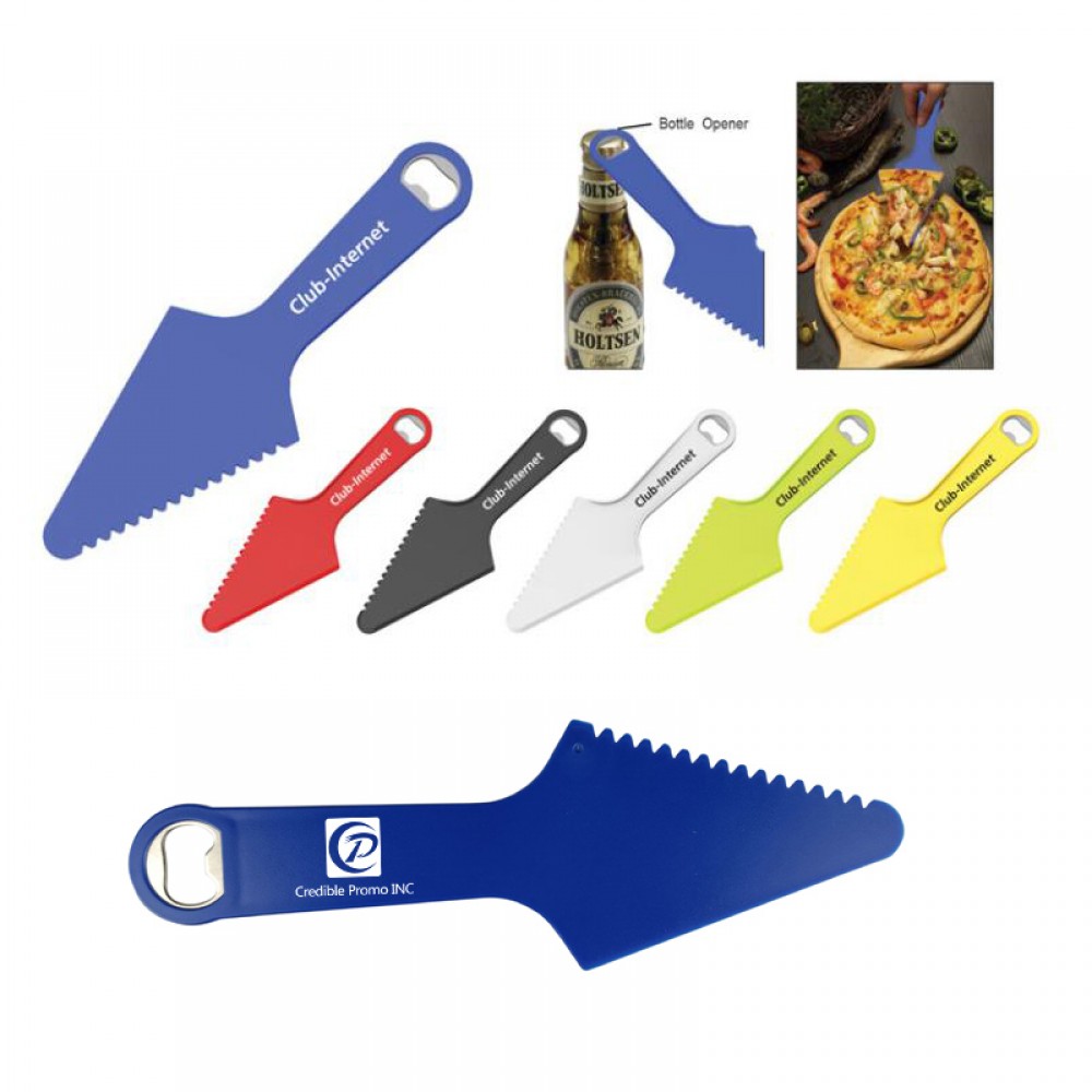 Customized Multi Functional Pizza Shovel Pizza Cutter With Bottle Opener