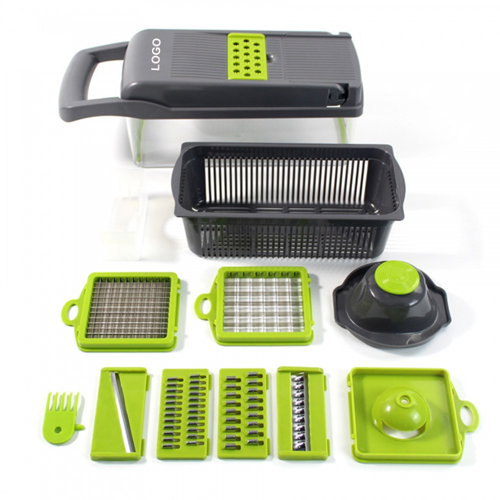 Logo Branded Mult Purpose Vegetable Slicer With Container