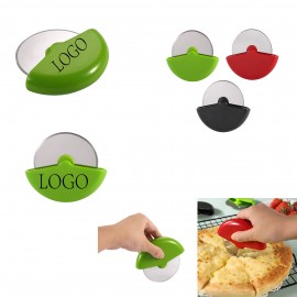 Stainless Steel Wheel Shape Pizza Cutter with Logo