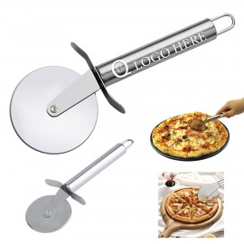Stainless Steel Pizza Cutter with Logo