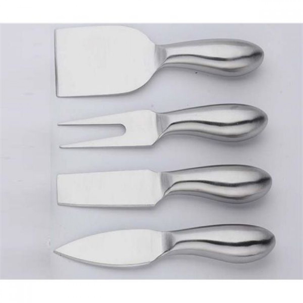 Promotional 4 Piece Stainless Steel Cheese Knife Set