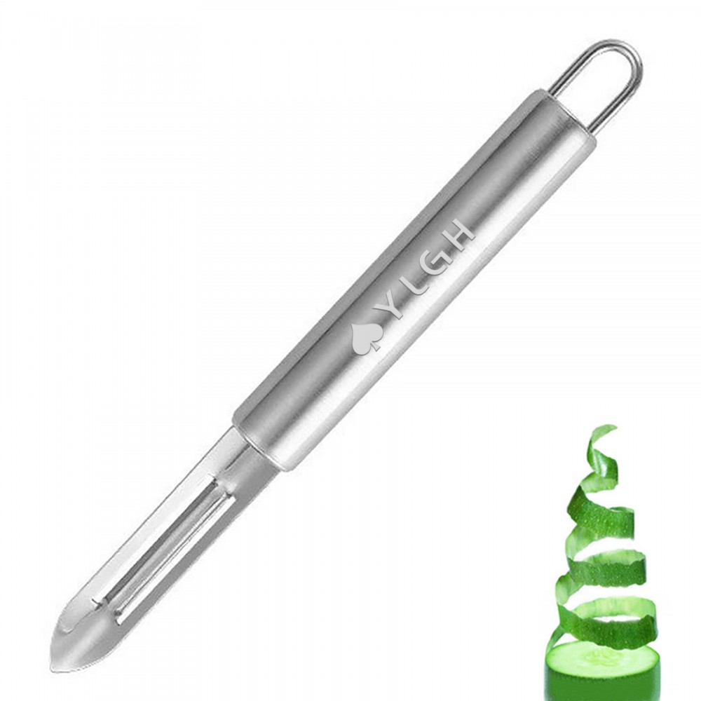 Steel Straight Fruits Vegetable Peeler Knife with Logo