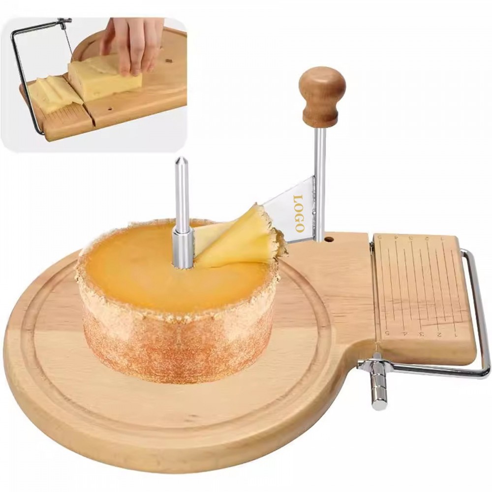 Cheese Slicer With Handle Stainless Steel With Wheels with Logo
