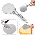 Pizza Cutter Stainless Steel Sharp Ergonomic Handle with Logo