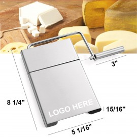 Stainless Steel Cheese Slicer with Logo  Stainless Steel Cheese Slicer with Logo