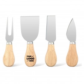 4 PCS Cheese Knives Set with Logo