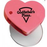 Logo Branded Heart Shape Pizza Cutter