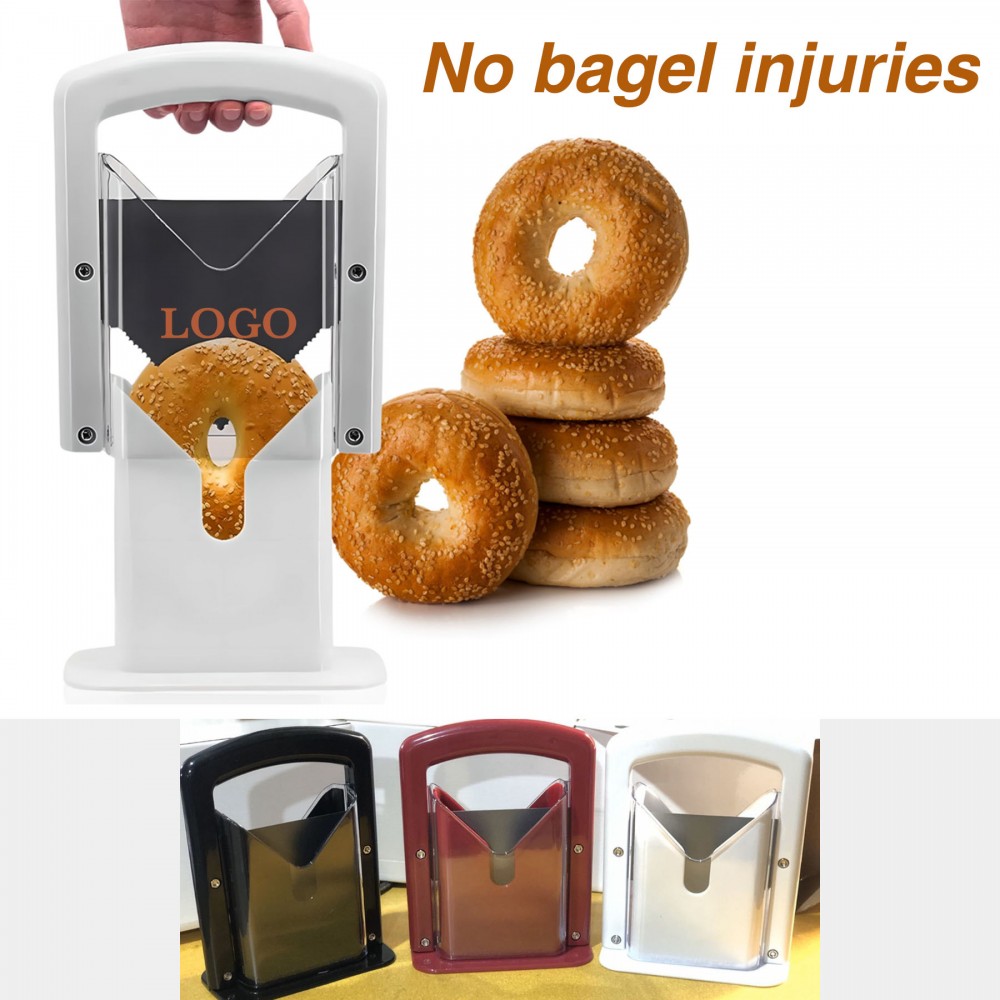 Bagel Guillotine Slicer with Logo