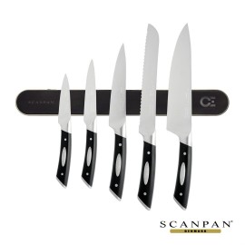Personalized Scanpan 5pc Knife Set with Magnet - Black