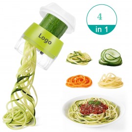 Handheld Spiralizer Vegetable Slicer 4 in 1 Veggie Spiral Cutter Veggie Noodles Maker with Logo